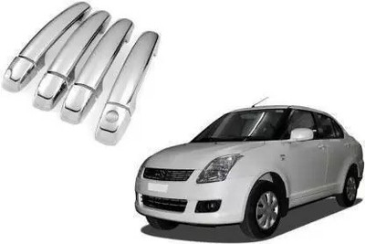 Giinix Silver Door Handle Cover Set of 4 for Swift Dzire Car Grab Handle Cover Car Grab Handle Cover