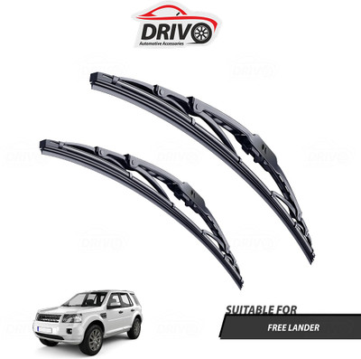 Drivo Conventional Wiper Blade Windshield Wiper(60.96 cm, Passenger And Driver Side Wipers, Pack of: 2)