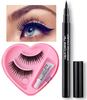 Latixmat BEST WATERPROOF EYE LINER AND FALSE EYE LASHES(2 Items in the set)