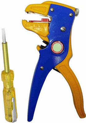 ADAWAT Adjusting automatic wire stripper & cutter with tester Hand Tool Kit (2 Tools) Heavy duty Adjustable wire cutter with Electric tester (Pack of 2) Wire Cutter