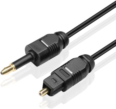 Etzin Fiber Optical Cable 3 m Tosling Optical Cable 3m Cable(EPL-697OC)(Compatible with Computer, TV, PREAMPLIFIER, SPEAKER, Black, One Cable)