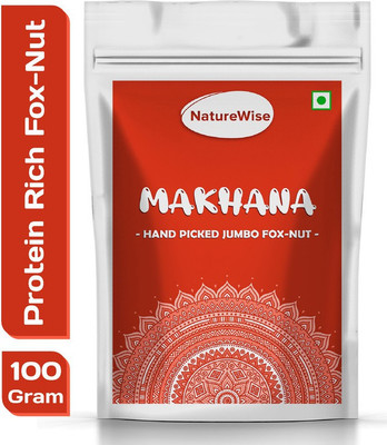 Naturewise PREMIUM FOX NUTS(PHOOL MAKHANA)/ LOTUS SEED POP Lotus Seeds(Makhana)(100 g)