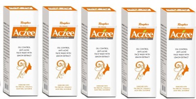 RINGHAS Aczee Clear Skin Oil Control Anti- Acne Facewash 5*60g ( Pack of 5 ) Face Wash(300 g)