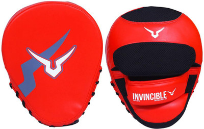Invincible Essential Punch Mitts Curved Focus Pad(Red)