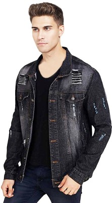 ATHRZ Full Sleeve Solid Men Denim Jacket