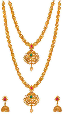 bulsenk Alloy Copper Gold Jewellery Set(Pack of 1)
