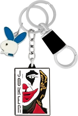 KYP Fashion Boy White Joker Villain Superhero DC Comics Character Keyring Key Chain