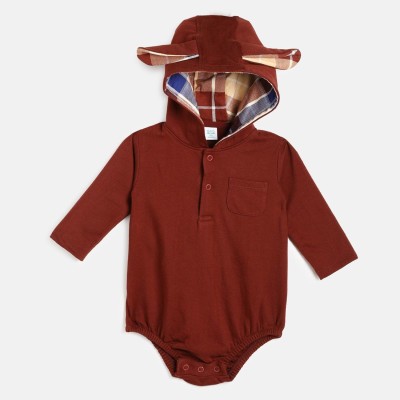 MINI KLUB Baby Boys Casual Bodysuit Pant(Brown)