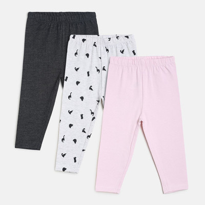 MINI KLUB Legging For Girls(Multicolor Pack of 3)