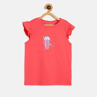 MINI KLUB Girls Casual Pure Cotton Top(Pink, Pack of 1)