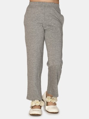 Kids Cave Track Pant For Girls(Grey, Pack of 1)