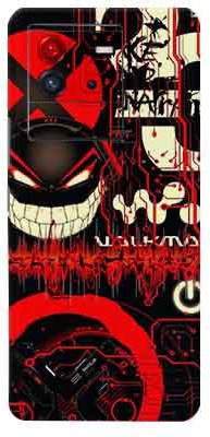 AsSkin Vivo IQoo Neo6 5G Mobile Skin(Ultra Super Red graffti Skin With High Gloss Finish).)