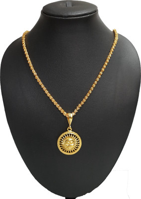 Pihoo Enterprise Suryanarayan GOLDEN & CHANDRAMUKHI Gold-plated Diamond Alloy Pendant