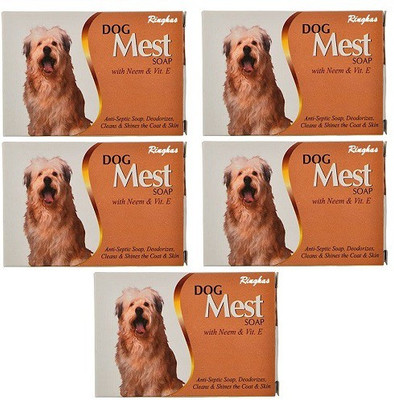 RINGHAS Dog Mest Soap 5*75g (Pack of 5 ) Pet Spa Kit