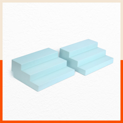 Bathla Stomo Taro Multipurpose Shelf Organizer for Home | Baby Blue – Set of 2 Plastic Wall Shelf(Number of Shelves - 3)
