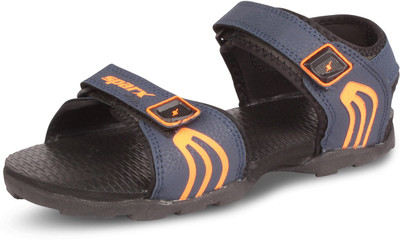 Sparx SS 702 Men Sports Sandals(Navy, Orange , 9)