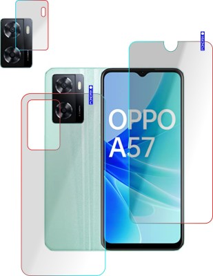 Zlymo Front and Back Screen Guard for OPPO A57 ( PACK OF 3 )(Pack of 3)