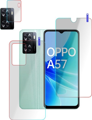 PONDRIK Front and Back Screen Guard for Oppo A57(Pack of 3)