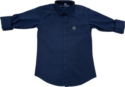 Teesta Fashion Boys Solid Casual Dark Blue Shirt