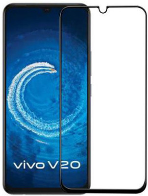 SM Styles Edge To Edge Tempered Glass for Vivo V20(Pack of 1)