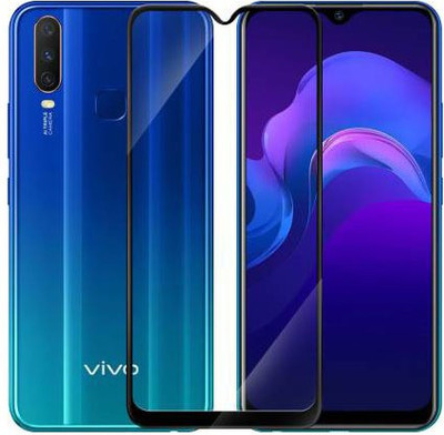 SM Styles Edge To Edge Tempered Glass for Vivo Y17(Pack of 1)