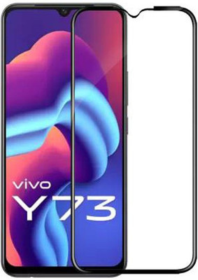 SM Styles Edge To Edge Tempered Glass for Vivo Y73(Pack of 1)