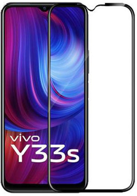SM Styles Edge To Edge Tempered Glass for Vivo Y33s(Pack of 1)