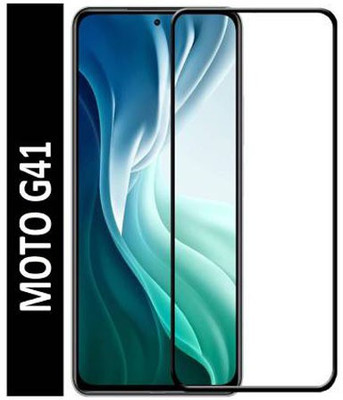 Shree Store Edge To Edge Tempered Glass for Motorola G41/Moto G41(Pack of 1)