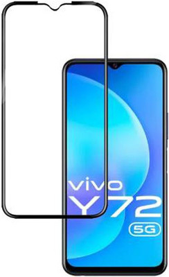 SM Styles Edge To Edge Tempered Glass for Vivo Y72 5g(Pack of 1)