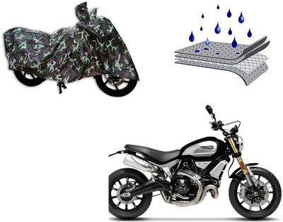 Automotive Circle Waterproof Two Wheeler Cover for Ducati(Max 4R, Green, Multicolor)