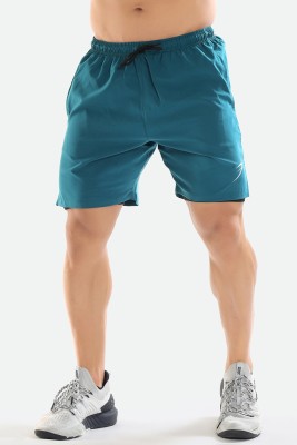 FuaarK Solid Men Blue Sports Shorts