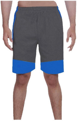 MRB Solid Men Grey Regular Shorts