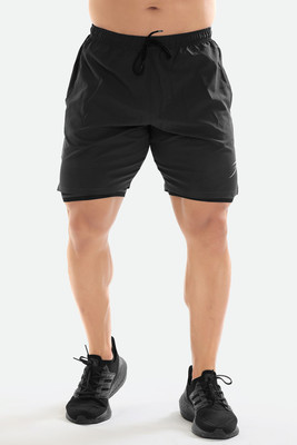 FuaarK Solid Men Grey Sports Shorts