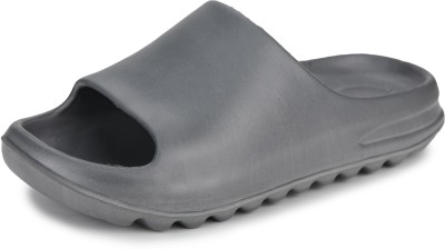 ShoeNstring Men Slides(Grey , 6)