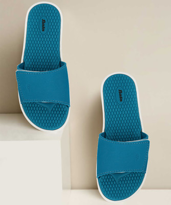 Bata Women Slides(Blue , 7)