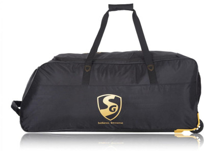 SG 22 YARDS X2 CRICKET TROLLEY BAG(80X30X30 CMS)(Black, Wheeler)