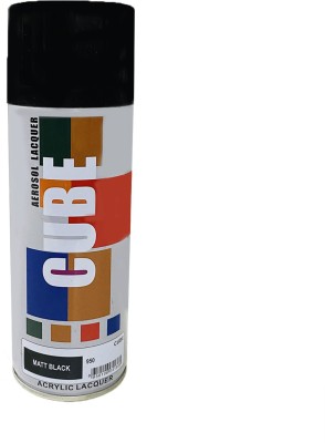 CUBE Black Spray Paint 450 ml(Pack of 1)