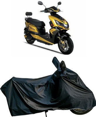 Autofly Waterproof Two Wheeler Cover for Okinawa(i-Praise, Black)