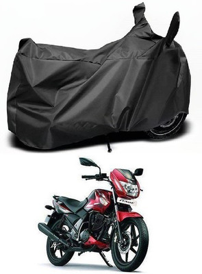 MOCKHE Waterproof Two Wheeler Cover for TVS(Flame SR125, Black)