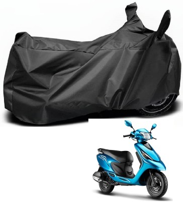 Euro Care Waterproof Two Wheeler Cover for TVS(Zest, Black)