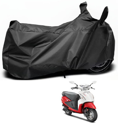MOCKHE Waterproof Two Wheeler Cover for Hero(Pleasure, Black)