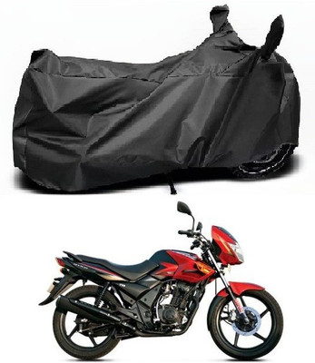 MOCKHE Waterproof Two Wheeler Cover for TVS(Flame DS 125, Black)