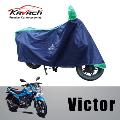 Kavach Waterproof Two Wheeler Cover for TVS(Victor, Green, Blue)