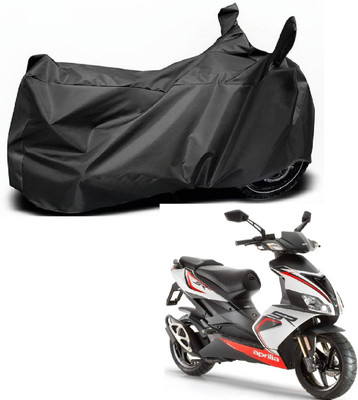 MOCKHE Waterproof Two Wheeler Cover for Aprilia(SR 150, Black)