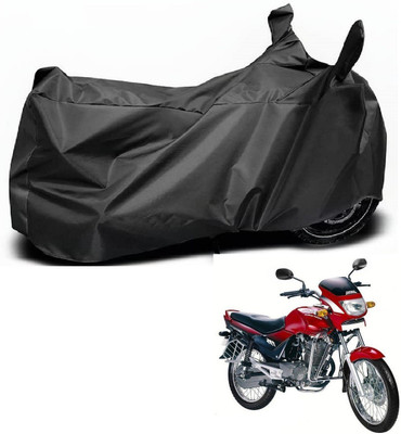 MOCKHE Waterproof Two Wheeler Cover for Hero(Ambition, Black)