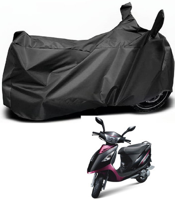 MOCKHE Waterproof Two Wheeler Cover for TVS(Scooty Streak, Black)