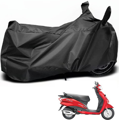 MOCKHE Waterproof Two Wheeler Cover for Hero(Moto Corp Duet, Black)