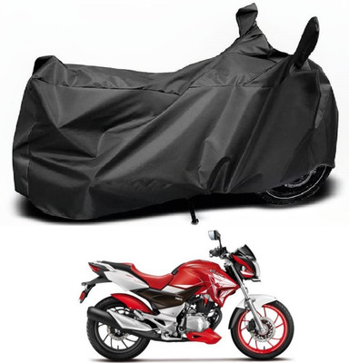 MOCKHE Waterproof Two Wheeler Cover for Hero(CBZ Extreme, Black)