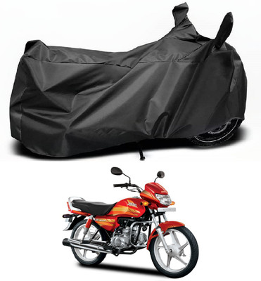 Euro Care Waterproof Two Wheeler Cover for Hero(CD deluxe, Black)