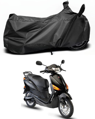 MOCKHE Waterproof Two Wheeler Cover for Hero(Electric Optima, Black)
